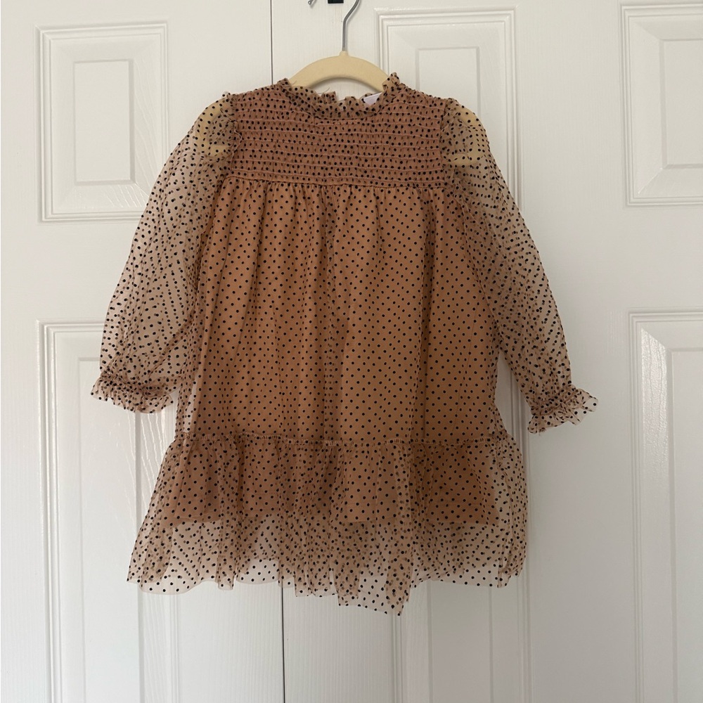 Zara tulle polka dot dress